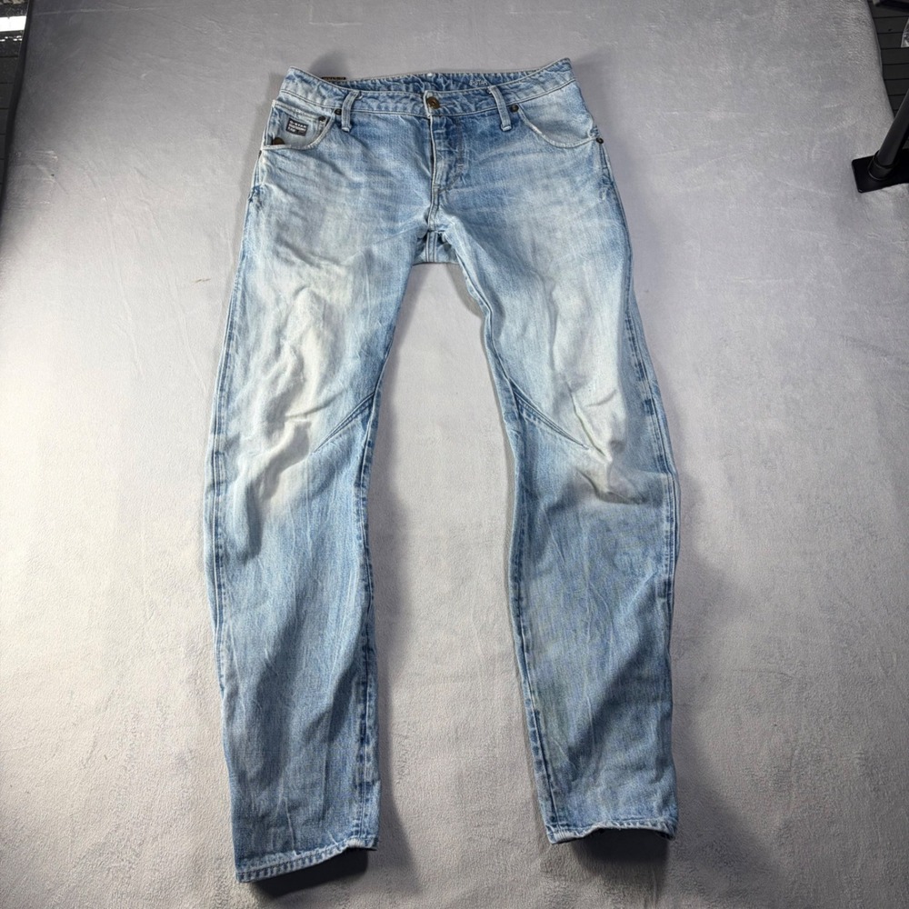 G-Star RAW Arc 3D Slim Jeans Mens 31x32 Light Wash Blue Denim 50783 5210 424
